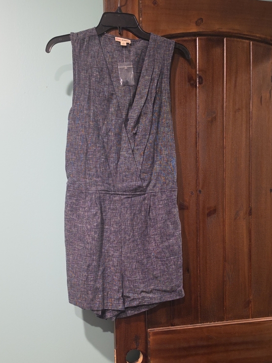 Zenana Outfitters Pants - Zenana Outfitters Heathered Navy Sleeveless Romper
